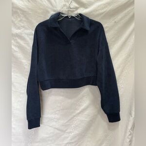 ALO Yoga Textured Navy Sweater size S